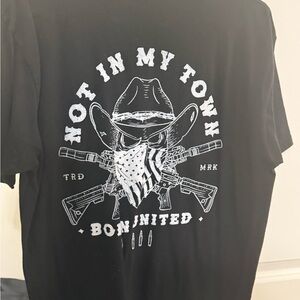 Not in my town tee